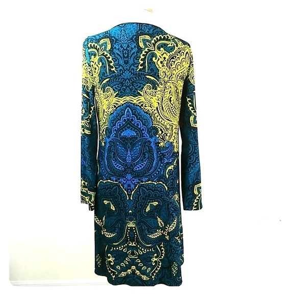 Spence: Faux leather trim, T shirt style shift dress, M - Picture 2 of 8